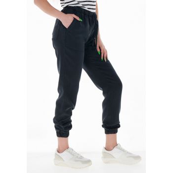 Pantaloni de lyocell cu snur in talie