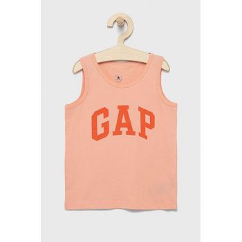 GAP tricou de bumbac pentru copii culoarea roz, cu imprimeu
