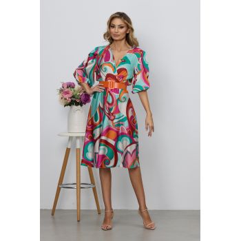 Rochie Glenda Roz Multi la reducere