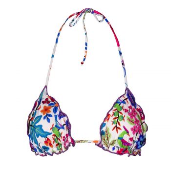 Flower bikini top l