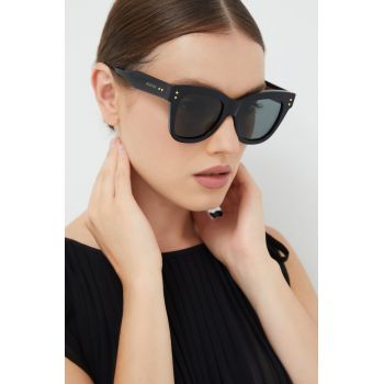 Gucci ochelari de soare femei, culoarea negru