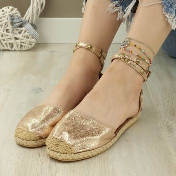 Sandale Dama Aurii Cu Bareta Adara de firma originale
