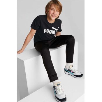 Puma tricou de bumbac pentru copii culoarea negru, cu imprimeu