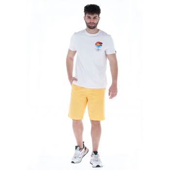 Pantaloni scurti de bumbac cu buzunare laterale