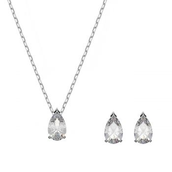 White pear cut crystal set 5633838