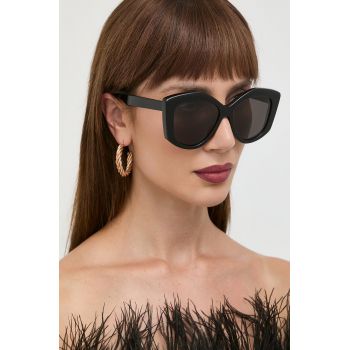 Balenciaga ochelari de soare femei, culoarea negru