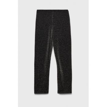 Sisley leggins copii culoarea negru, modelator