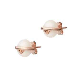 Rose gold-tone sterling silver stud earrings eg3535221