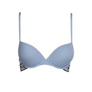 Stretch jersey push-up azzurro m