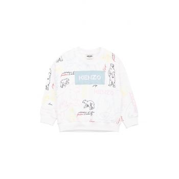 Kenzo Kids hanorac de bumbac pentru copii culoarea alb, modelator