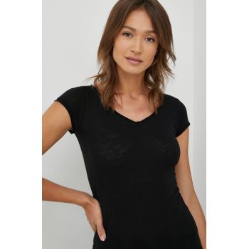 Sisley tricou femei, culoarea negru