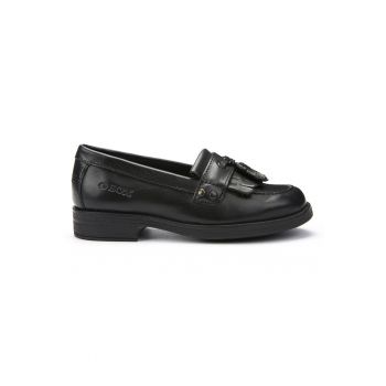 Pantofi loafer de piele cu franjuri