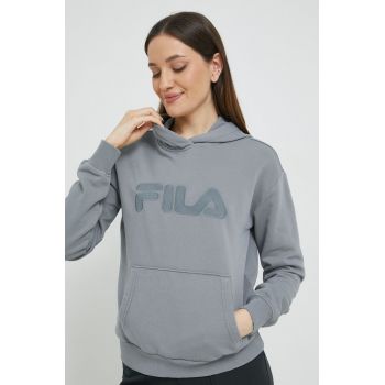 Fila bluza femei, culoarea gri, neted ieftin