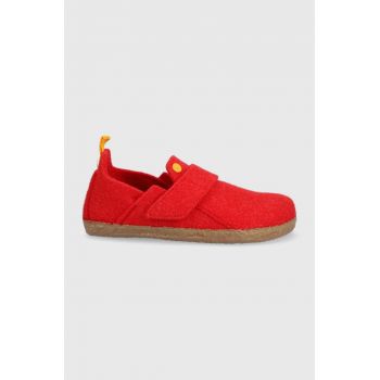 Birkenstock papuci copii culoarea rosu de firma originali