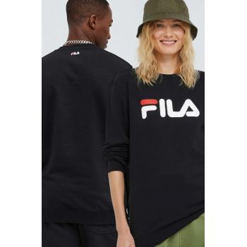 Fila bluza culoarea negru, cu imprimeu