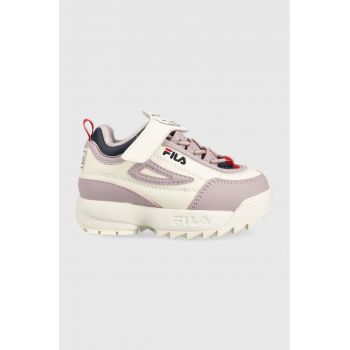 Fila sneakers pentru copii Disruptor culoarea violet