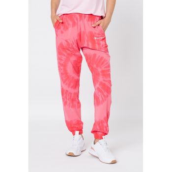 Pantaloni sport cu imprimeu tie-dye