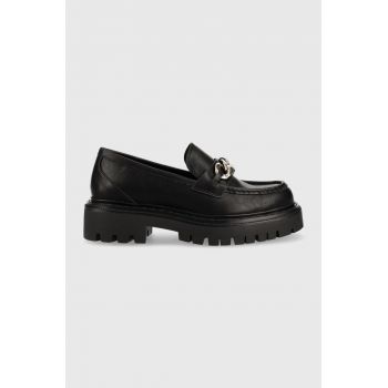 Aldo mocasini Brixton femei, culoarea negru, cu platforma