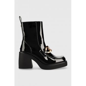 Steve Madden botine Blooms femei, culoarea negru, cu toc drept