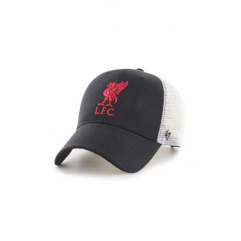 47brand șapcă Liverpool FC culoarea negru, cu imprimeu EPL-BRANS04CTP-BK de firma originala