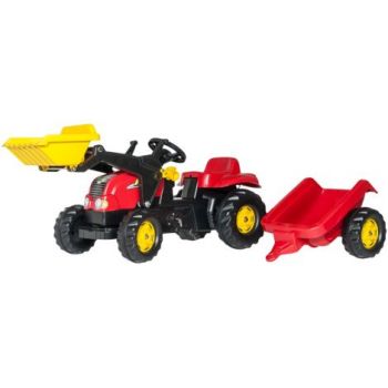 Tractor cu pedale Rolly Kid-X Rosu