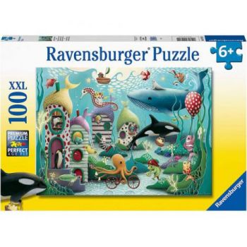 PUZZLE ANIMALE SUBACVATICE, 100 PIESE