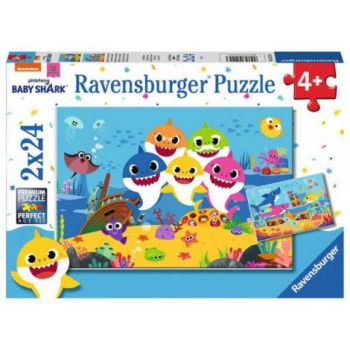 PUZZLE BABY SHARK, 2x24 PIESE