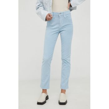 Levi's pantaloni 724 High Rise Straight femei, mulata, high waist