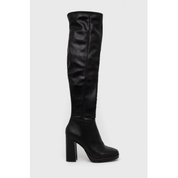 Steve Madden cizme Magnifico femei, culoarea negru, cu toc drept ieftine