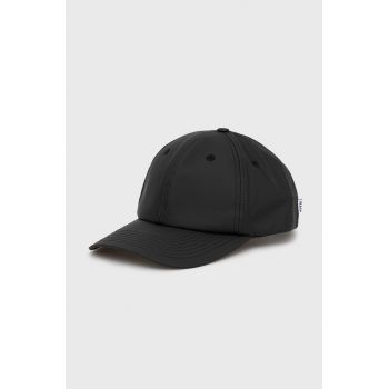 Rains șapcă 13600 Cap culoarea negru, uni 13600.01-01.Black