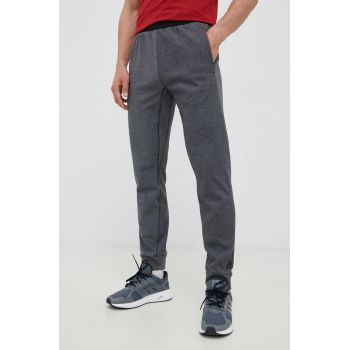 adidas Performance pantaloni de trening Yoga Studio barbati, culoarea negru, melanj