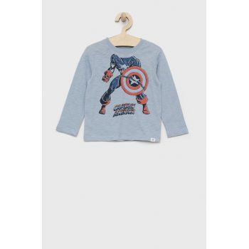 GAP longsleeve din bumbac pentru copii cu imprimeu