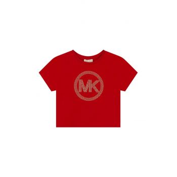 Michael Kors tricou de bumbac pentru copii culoarea rosu de firma original