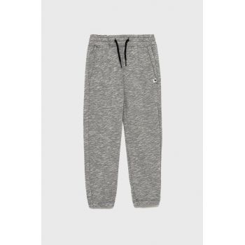 Abercrombie & Fitch pantaloni de trening pentru copii culoarea gri, neted