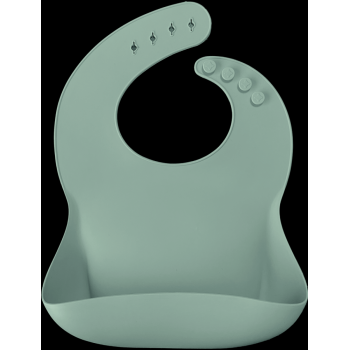 Baveta Basic Bib Minikoioi 100 premium silicone river green