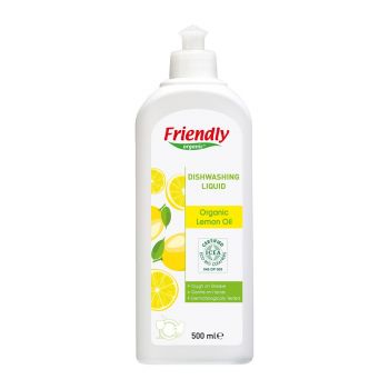 Detergent de vase cu aroma de lamaie Friendly Organic 1000 ml