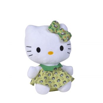 Hello kitty cu rochita verde