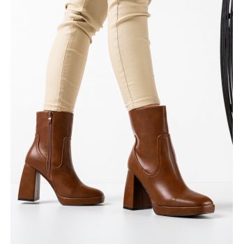 Botine dama Nevin Camel la reducere