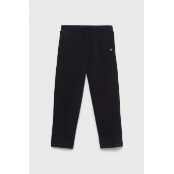 Abercrombie & Fitch pantaloni de trening pentru copii culoarea negru, neted