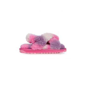 Emu Australia papuci de lana pentru copii Mayberry Wild Kids culoarea roz