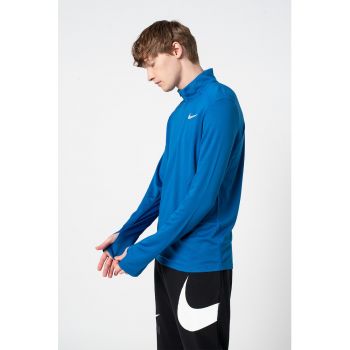 Bluza cu tehnologie Dri-FIT si fenta cu fermoar - pentru alergare Pacer