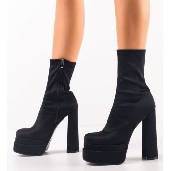 Botine dama Tower Negre