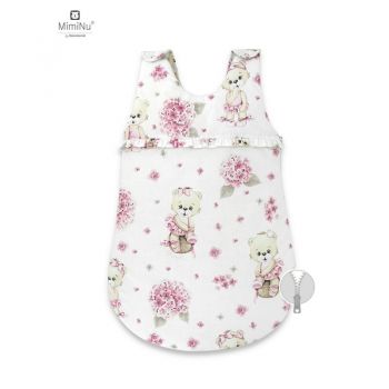 Sac de dormit pentru bebelusi MimiNu Design Pink Ballerina 0-6 luni