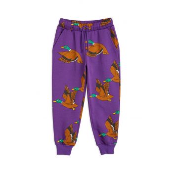 Mini Rodini pantaloni de trening pentru copii culoarea violet, modelator