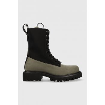 Rains bocanci 22610 Show Combat Boot Neopren bărbați, culoarea negru 22610.65-65.Evergre