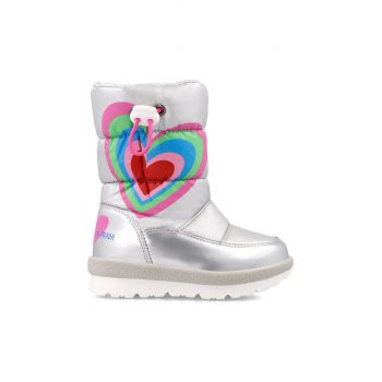 Agatha Ruiz de la Prada cizme de iarna copii culoarea argintiu