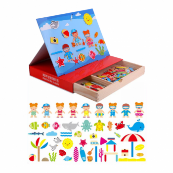 Cutia cu puzzle magnetic Lumea Magica a Plajelor si Oceanelor