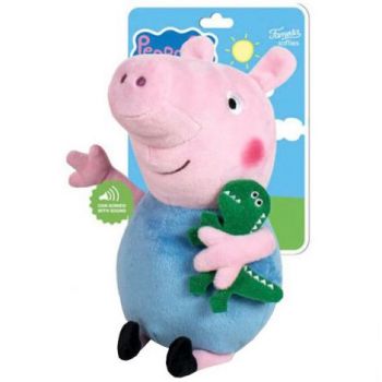 Jucarie din plus cu sunete George, Peppa Pig, 21 cm