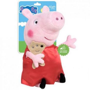 Jucarie din plus cu sunete Peppa Pig, 21 cm