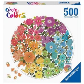 PUZZLE CERC FLORI, 500 PIESE